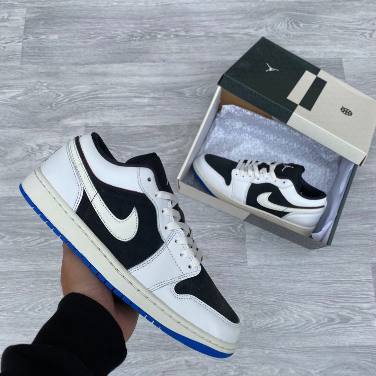Nike Air Jordan 1 Low Quai 54 Trainers Sneakers - Off Noir [HQ0764-001] image 1
