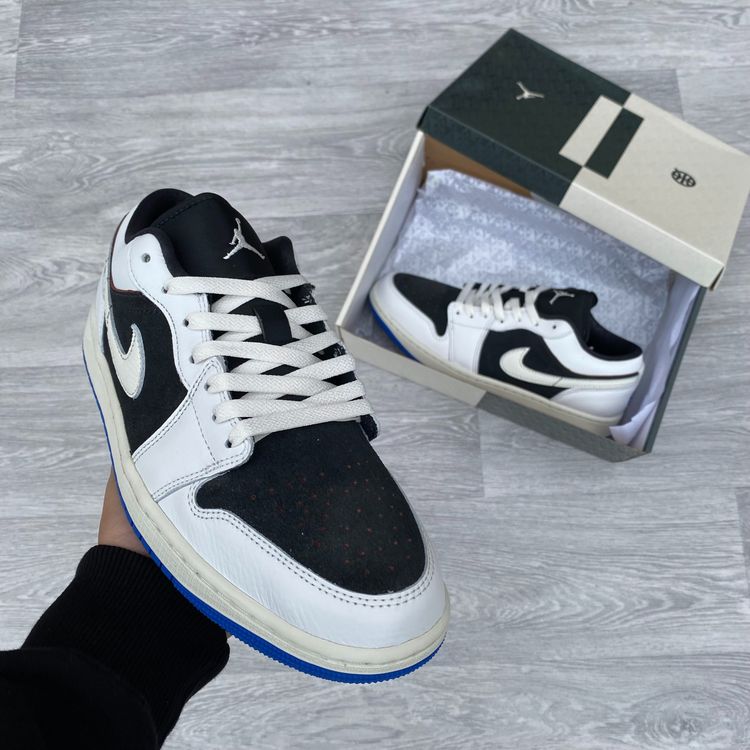 Nike Air Jordan 1 Low Quai 54 Trainers Sneakers - Off Noir [HQ0764-001] image 2