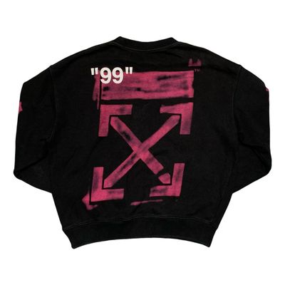Off White XS Impressionism Arrows Black Sweatshirt Crewneck Virgil Abloh