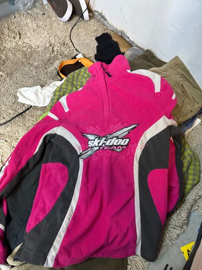 Pink And Black Ski-Doo Fleece Jacket