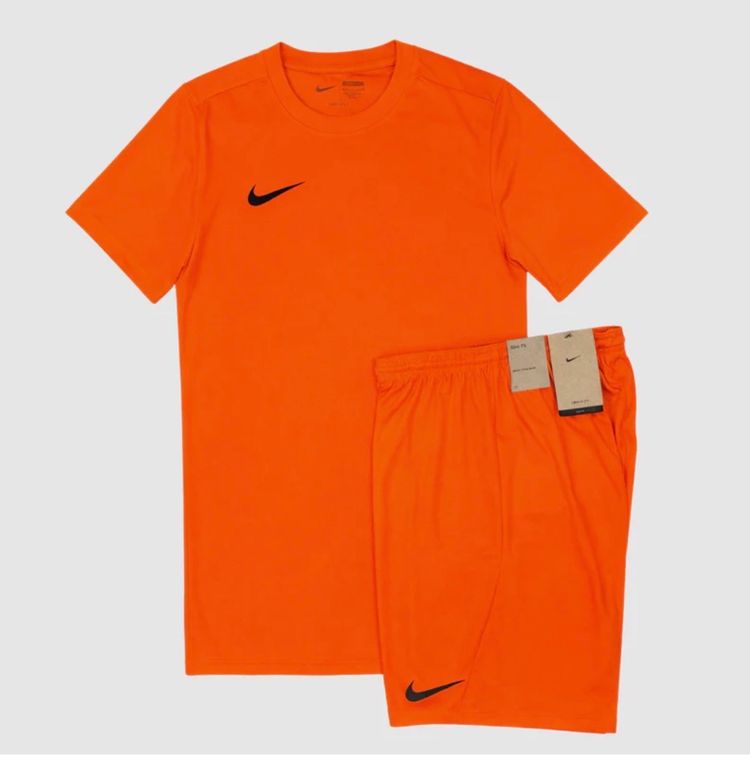 NIKE DRI-FIT TSHIRT + SHORTS SET - ORANGE