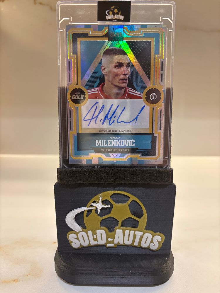Topps milenkovic Signed Soccer Trading Card image 1