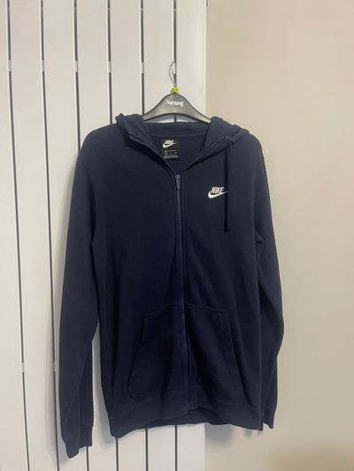 Nike Navy Blue Zip-Up Hoodie