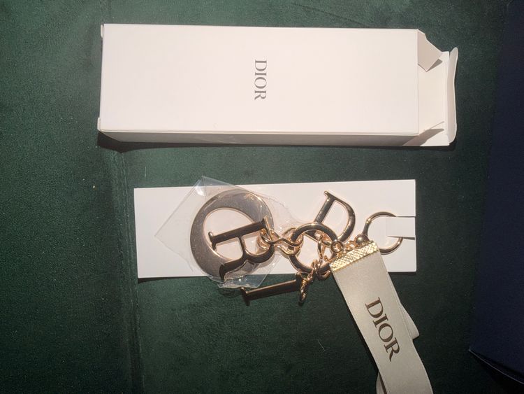 Dior Keychain With Ribbon in box image 2
