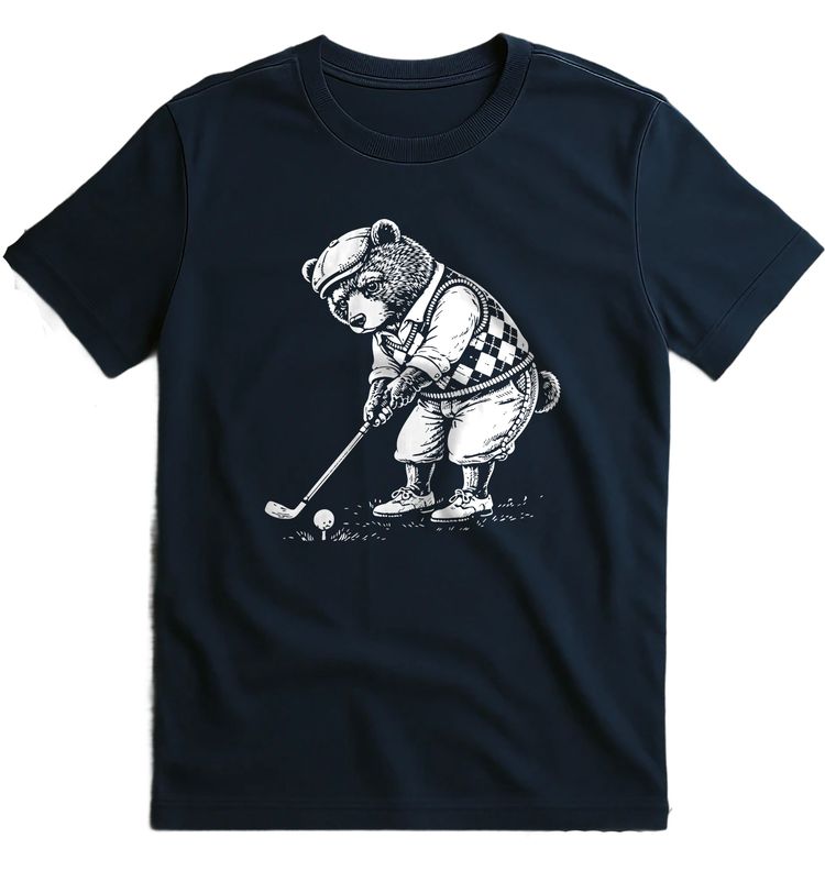BEAR GOLFER 026 T Shirt US 2