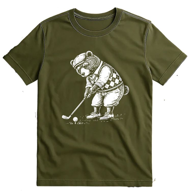 BEAR GOLFER 026 T Shirt US 4
