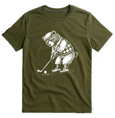 BEAR GOLFER 026 T Shirt US 4