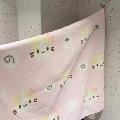 Pink And Yellow Character Print Blankets