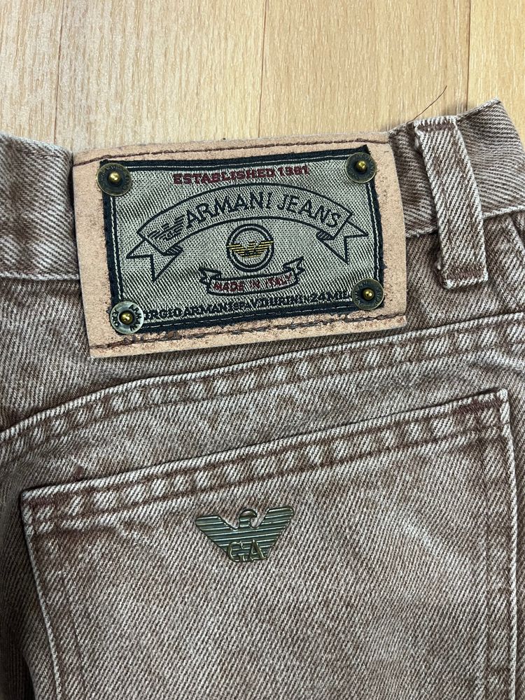 Armani Jeans Brown Denim Jeans imagen 2