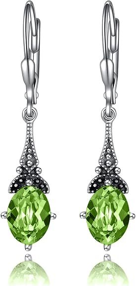 Other Silver Earrings With Green Peridot Stones product image