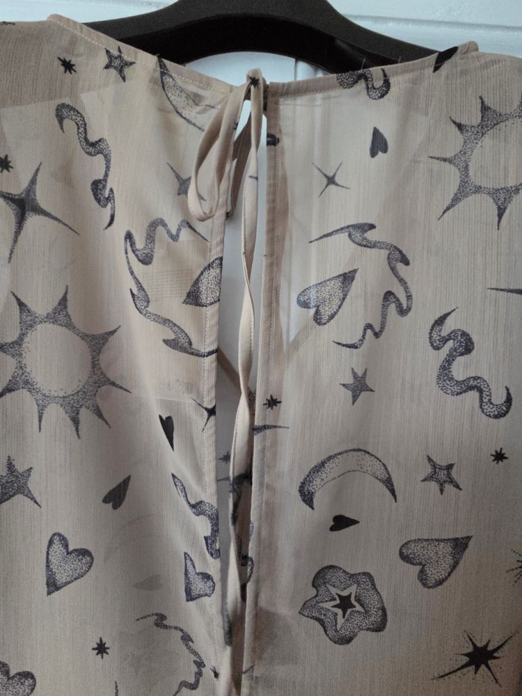 Monki Beige Dress With Celestial Print 5