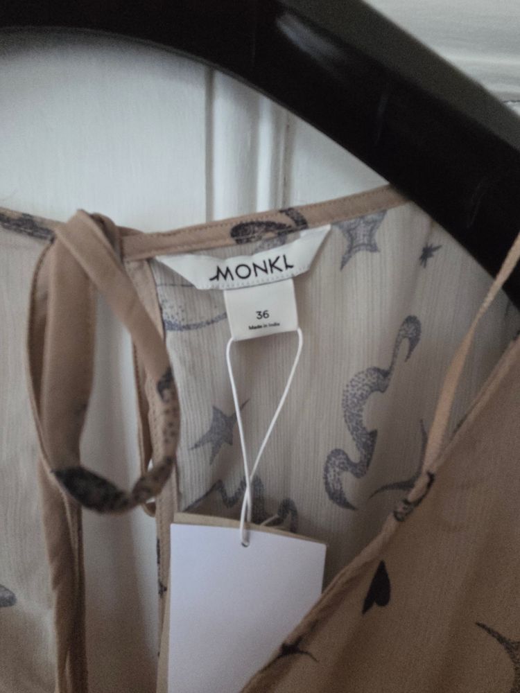 Monki Beige Dress With Celestial Print 3