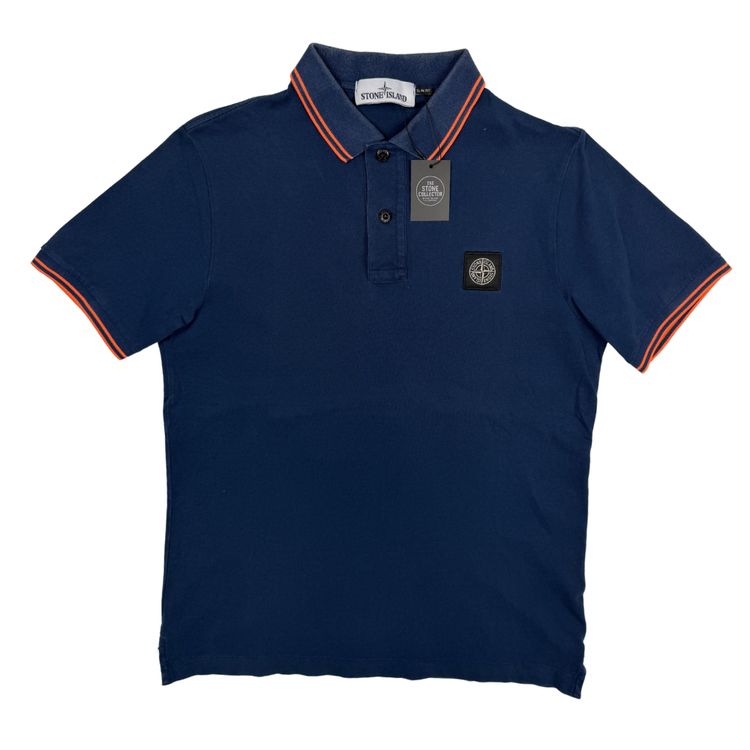 Polo Stone Island Azul manga corta - talla M