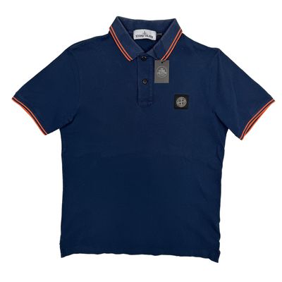 Polo Stone Island Azul manga corta - talla M