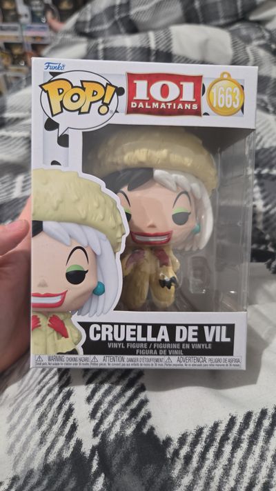 Funko Pop! Cruella De Vil, 101 Dalmations, Vinyl Figure