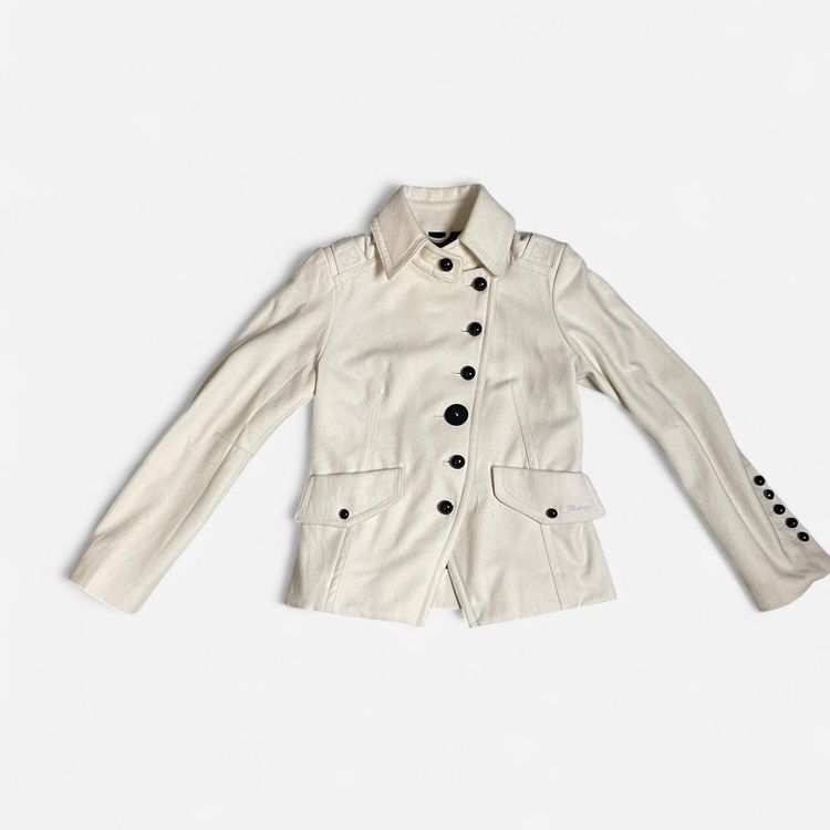Cream Firetrap military Jacket With oversized buttons product image