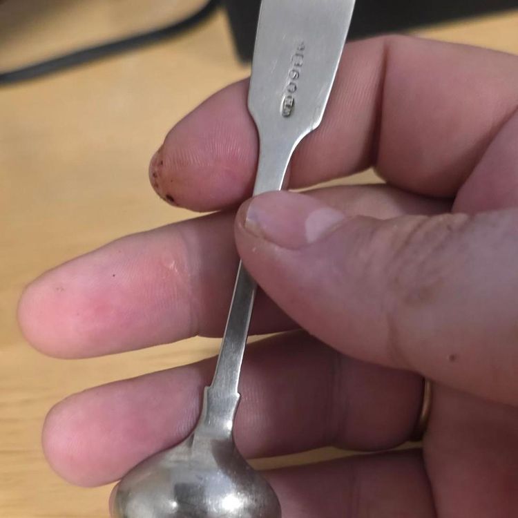Two Silver Spoons vintage  imagen 3