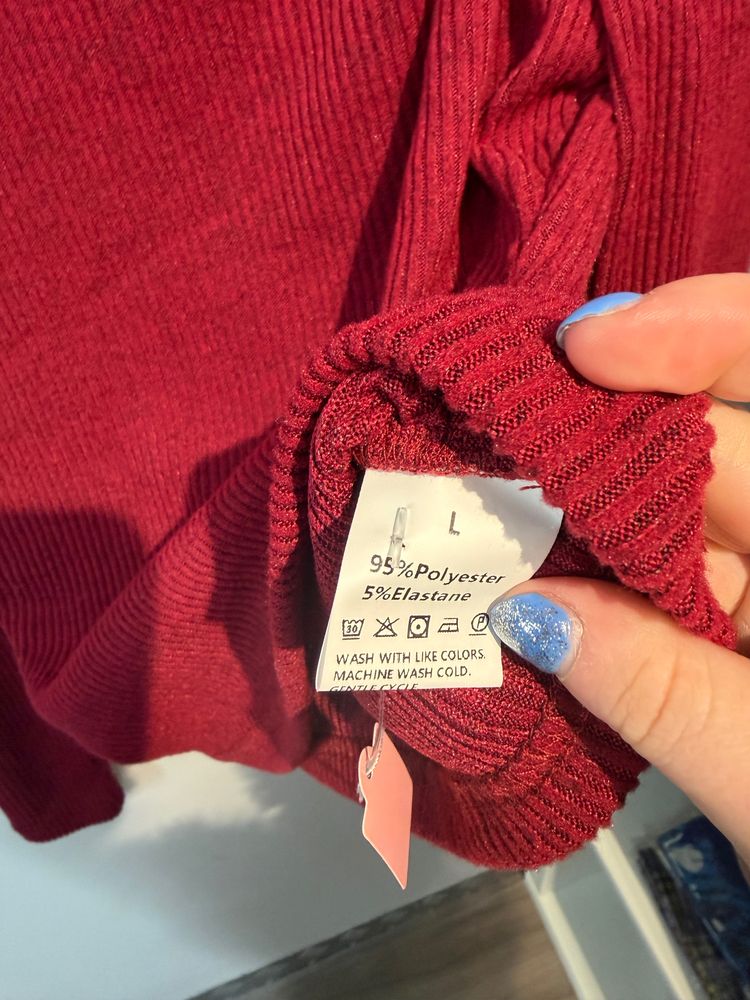 Red Long Sleeve Top - Viral and trending image 2