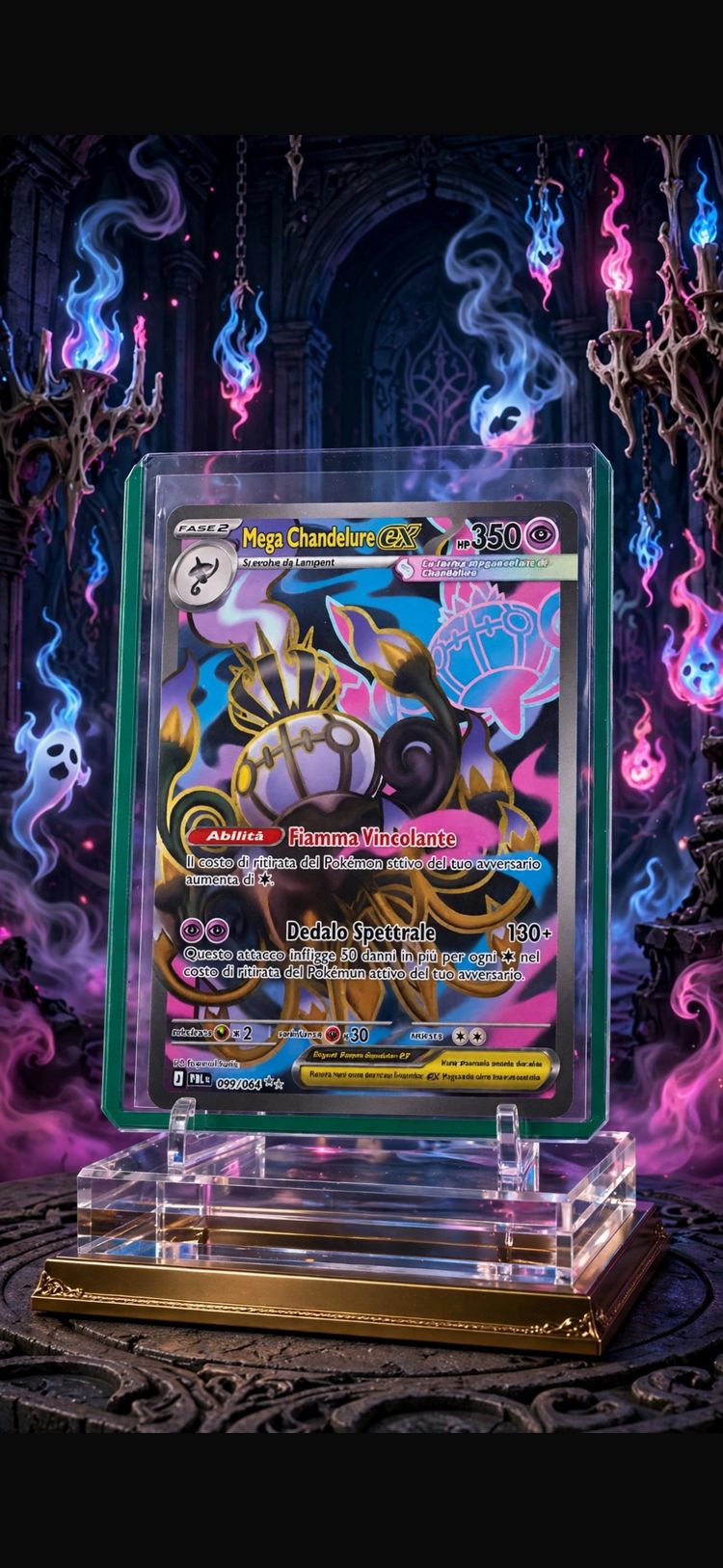 Mega Chandelure Gx Trading Card imagen 1