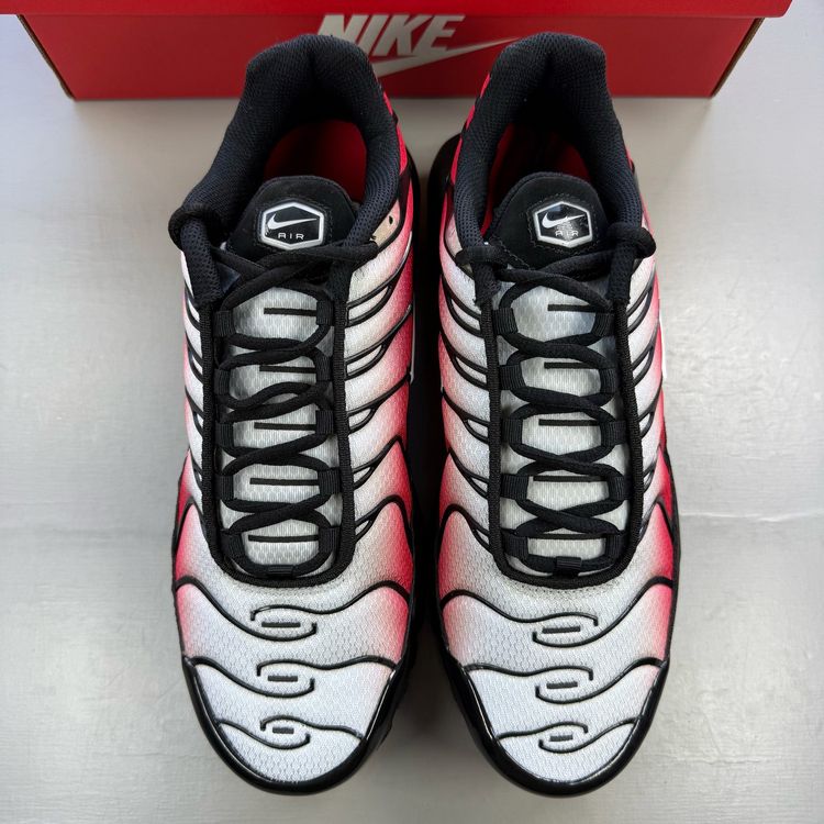 Nike Air Max Plus TN Size UK 7.5 Pure Platinum University Red Men's DM0032-017 obraz 8