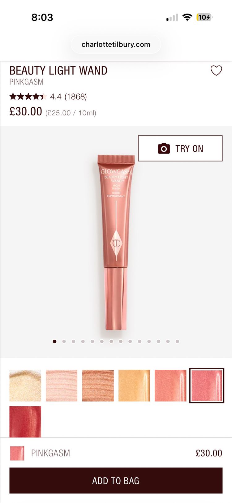 Beauty Light Wand Pinkgasm Charlotte Tilbury