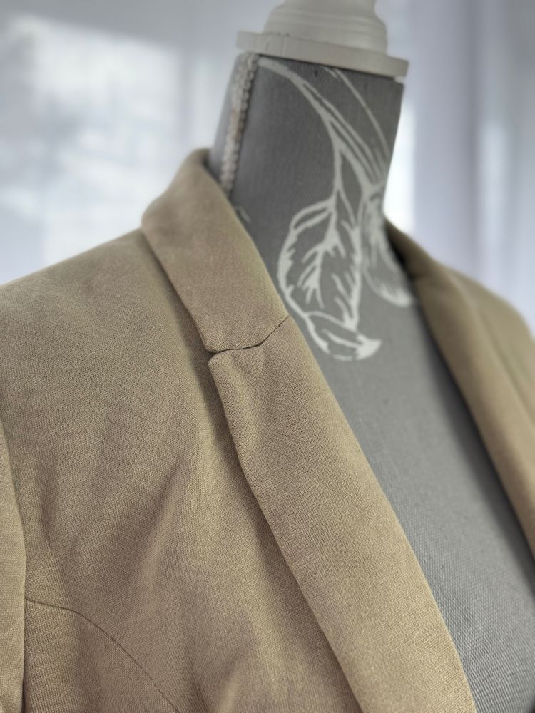 H&M Beige Blazer Jacket image 4