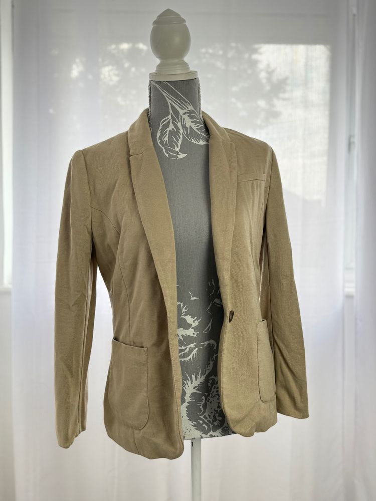 H&M Beige Blazer Jacket image 1