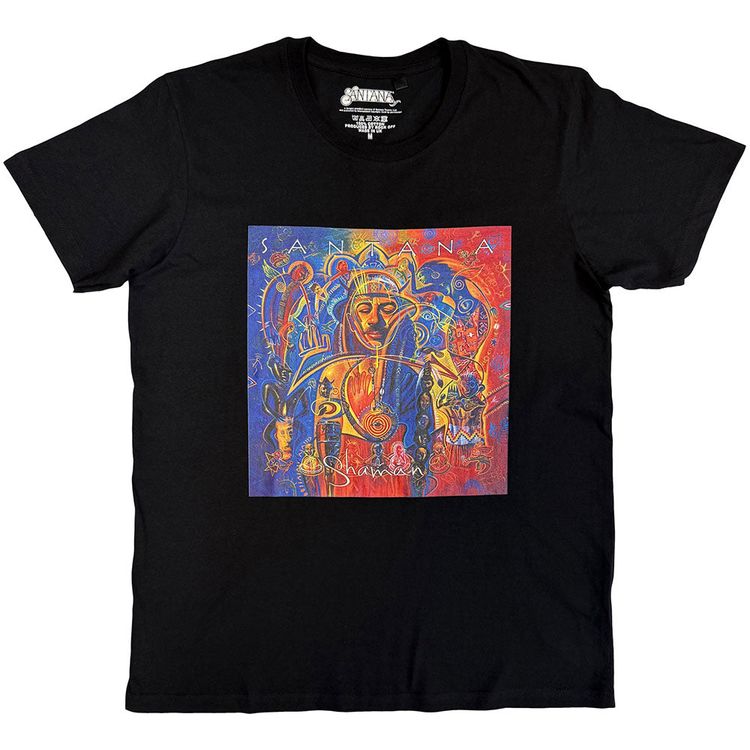 Santana Unisex T-Shirt: Shaman (Black) image 1
