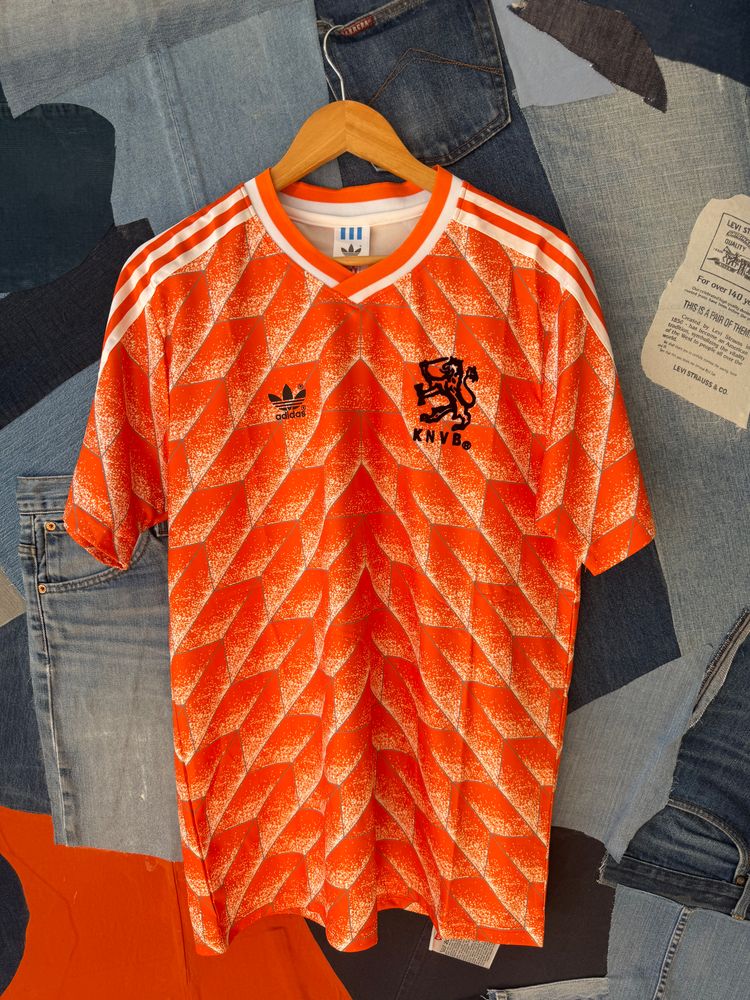 Adidas Orange Patterned Sports Jersey