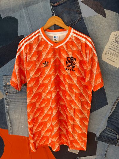 Adidas Orange Patterned Sports Jersey