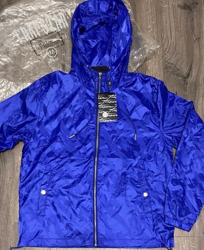 Trapstar Blue T-Jacquard Windbreaker