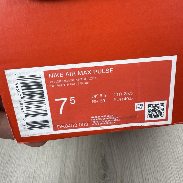 Size 6.5 - Nike Air Max Pulse Trainers Black Anthracite DR0453-003 image 5