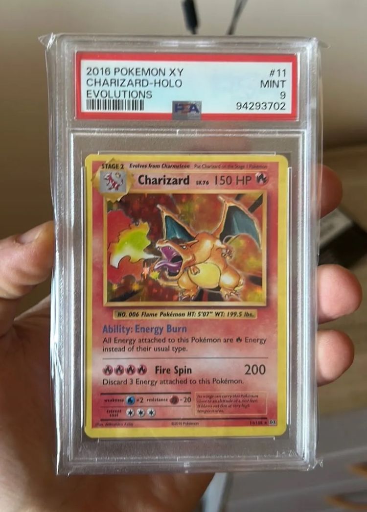 PSA 9 2016 Pokemon Xy evolutions Charizard Holo  image 1