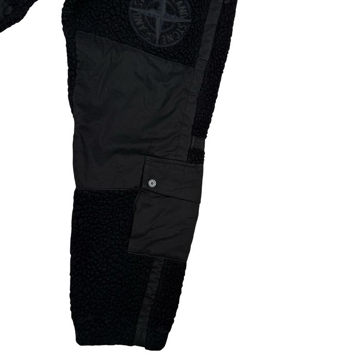 Stone Island 2022 Wool Blend Teddy Fleece Cargo Trousers  - Large image 7
