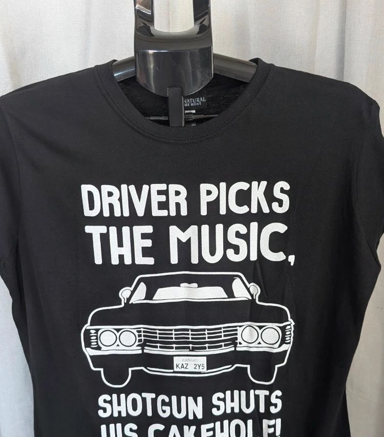 Supernatural T-Shirt Black 2XL XXL Driver Picks The Music TV Show Graphic Top image 8