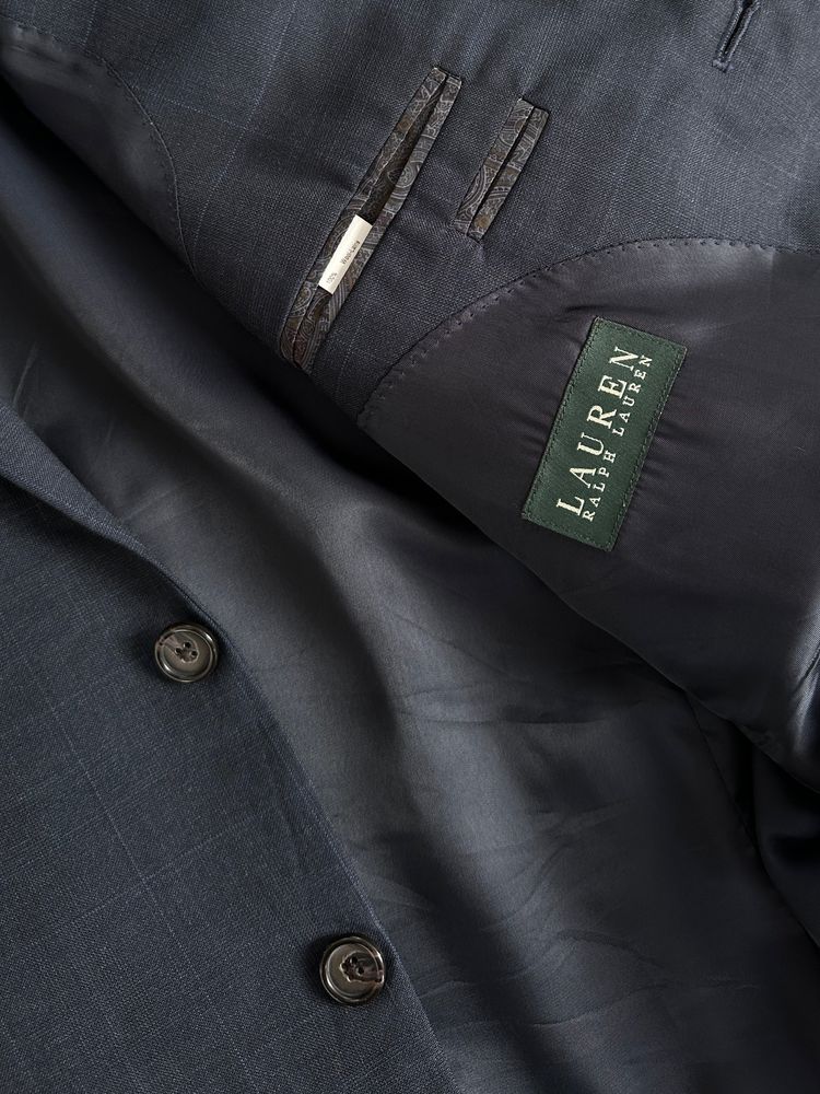 Ralph Lauren 2000s Check Pure Wool Single Breasted Blazer - 44R image 6