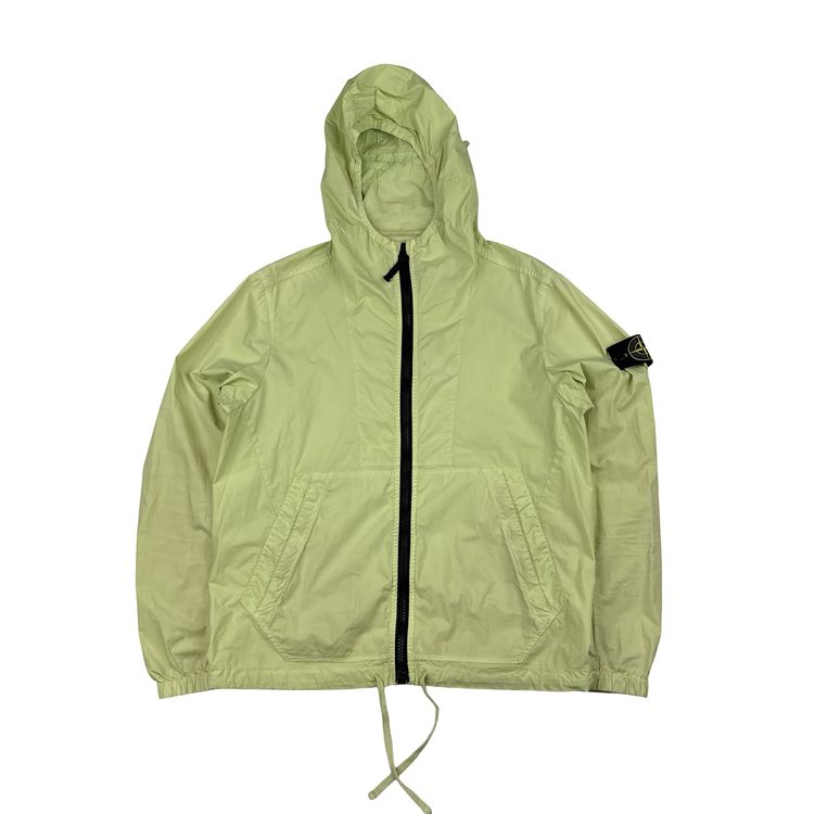 Stone Island 2017 Yellow Tela Paracadute Hooded Jacket - Large