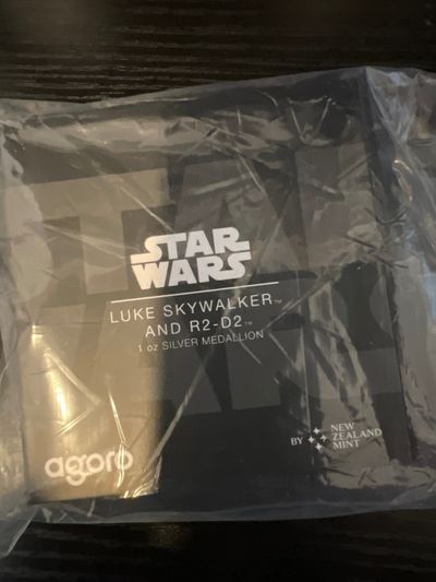 Star Wars Luke Skywalker And R2-D2 1 Oz Silver