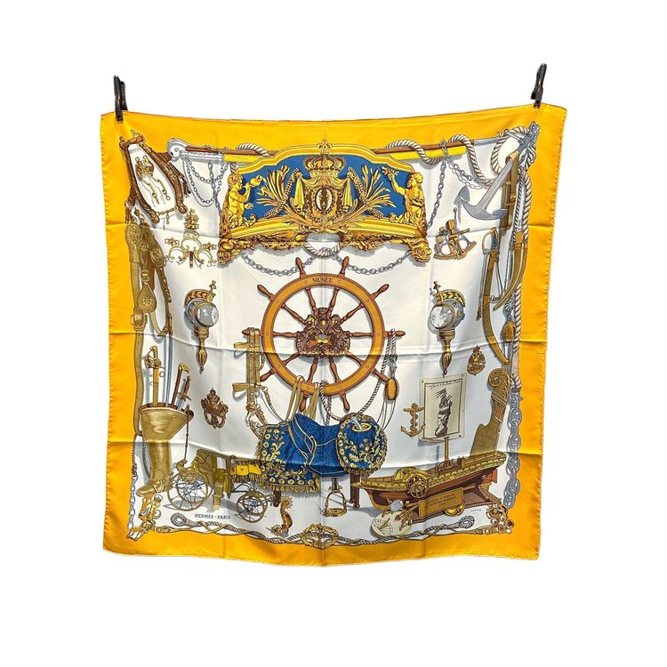 Hermes Vintage Silk Scarf Carre 90 imagen 1