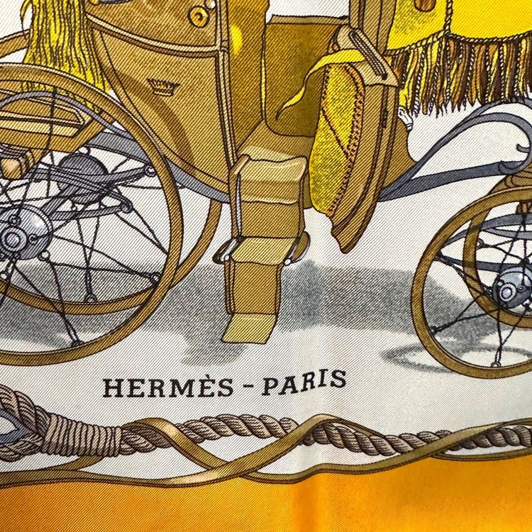 Hermes Vintage Silk Scarf Carre 90 obraz 5