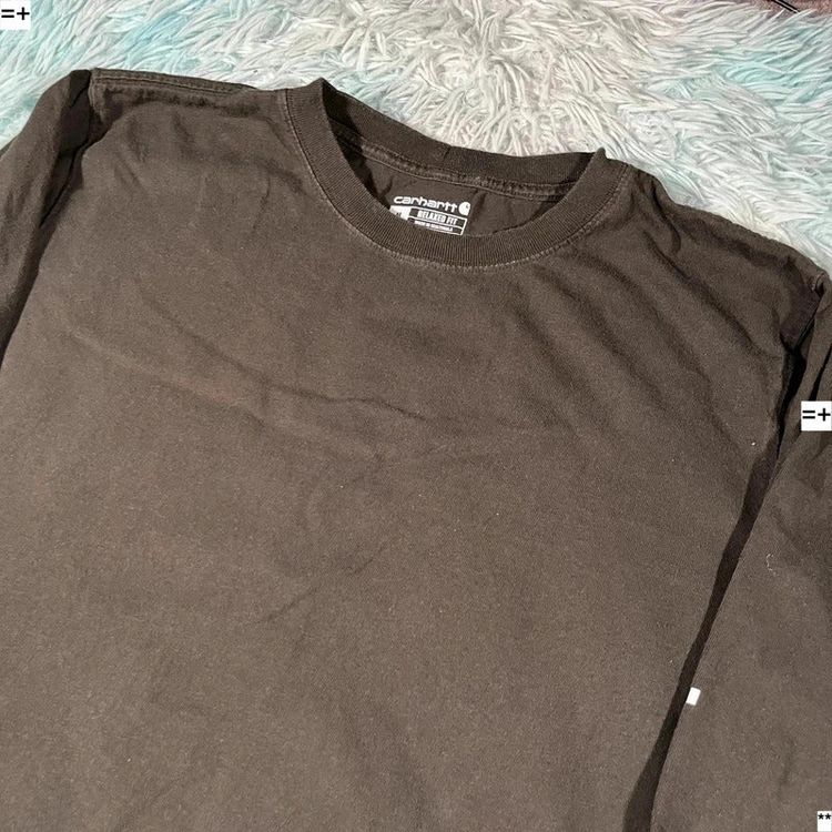 Dark Grey Carhartt Long Sleeve T Shirt - Medium imagen 5