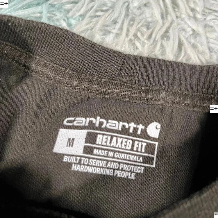 Dark Grey Carhartt Long Sleeve T Shirt - Medium imagen 3