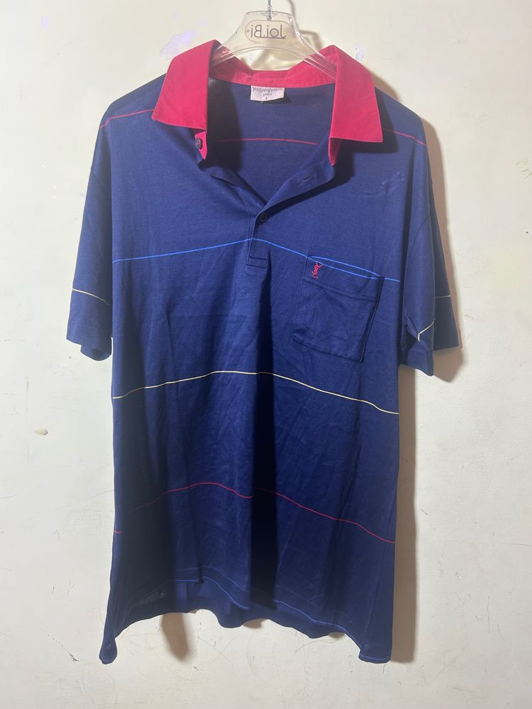 yves saint laurent Blue Polo Shirt