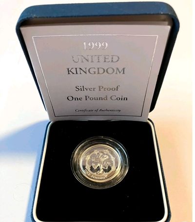 9.25 Silver Proof One Pound Coin