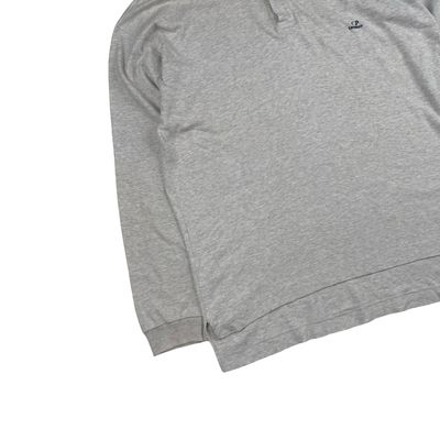 CP Company Grey Cotton Longsleeve Polo Shirt - Large 8