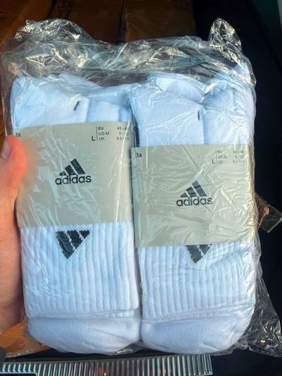 Adidas White Socks 3-Pack
