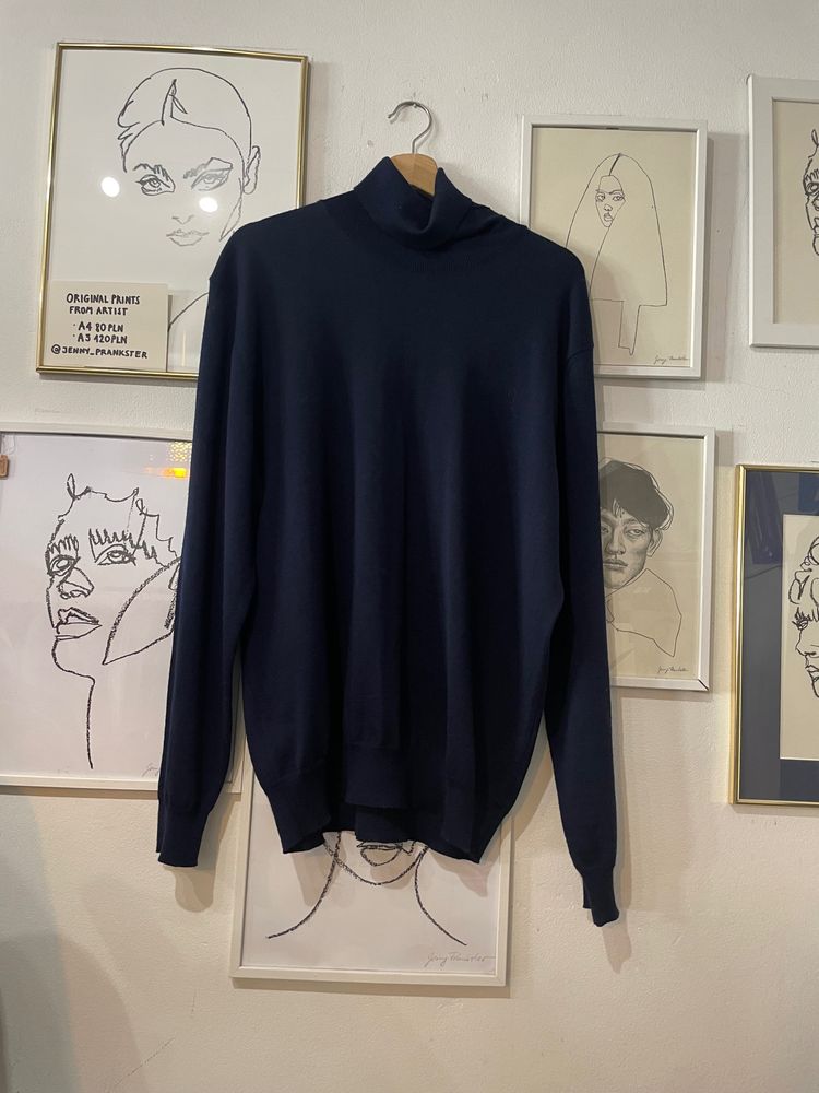 Kimchi Blue navy blue turtleneck sweater product image