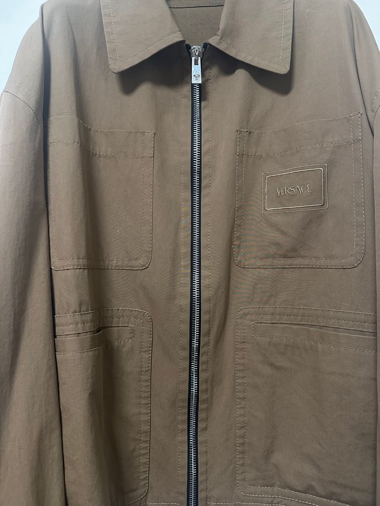 Versace brown zip-up jacket image 3