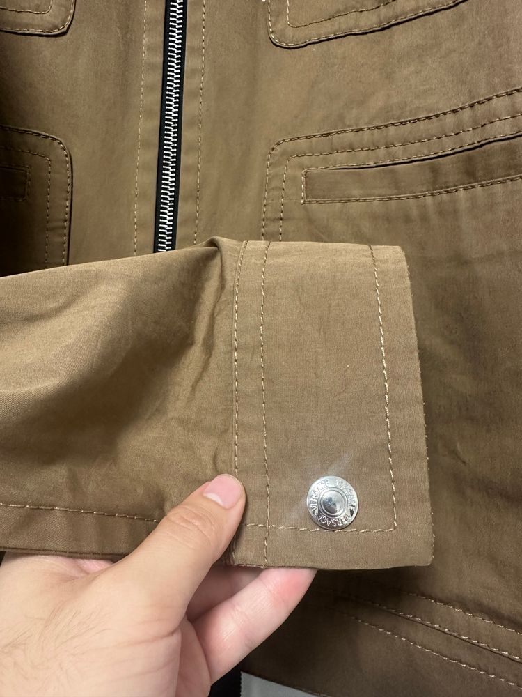 Versace brown zip-up jacket image 7