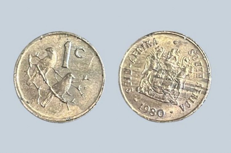 Unknown South Africa 1c - improper alloy error - RARE  product image